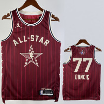 2023-24 ALL-STAR DONCIC #77 Red Top Quality Hot Pressing NBA Jersey