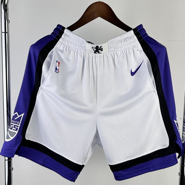 2023-24 Kings White Home Top Quality NBA Pants