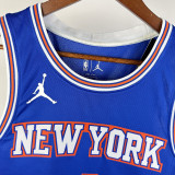 2021-22 KNICKS ROSE #4 Blue Top Quality Hot Pressing NBA Jersey (Trapeze Edition) 飞人版