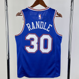 2021-22 KNICKS RANDLE #30 Blue Top Quality Hot Pressing NBA Jersey (Trapeze Edition) 飞人版