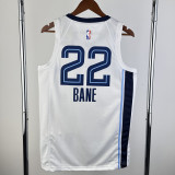 2022-23 Grizzlies BANE #22 White City Edition Home Top Quality Hot Pressing NBA Jersey