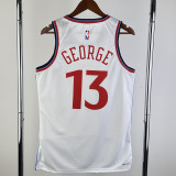 2024-25 Clippers GEORGE #13 White City Edition Home Top Quality Hot Pressing NBA Jersey