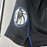 2023-24 Dallas Mavericks Black City Edition Top Quality NBA Pants
