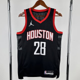 2023-24 Rockets WAGNER #28 Black Top Quality Hot Pressing NBA Jersey (Trapeze Edition)飞人版