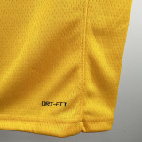 2022-23 LAKERS KAZUHA #18 Yellow Top Quality Hot Pressing NBA Jersey(圆领)