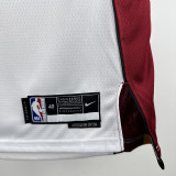 2022-23 HEAT JAQUEZ JR. #11 White Top Quality Hot Pressing NBA Jersey (V领）