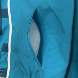 2017-2018 RMA White & Blue Retro Double Sided Windbreaker (双面风衣)