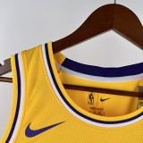 2022-23 LAKERS TOSCANO #95 Yellow Top Quality Hot Pressing NBA Jersey(圆领)