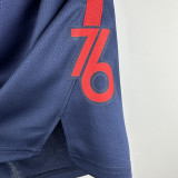 2023-24 76ERS Royal Blue City Edition Top Quality NBA Pants
