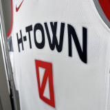 2019-20 ROCKETS WESTBROOK #0 White City Edition Top Quality Hot Pressing NBA Jersey