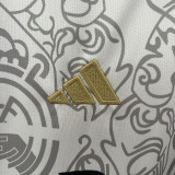2023-24 RMA White Special Edition Fans Soccer Jersey *队徽花纹