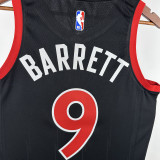 2022-23 Raptors BARRETT #9 Black Top Quality Hot Pressing NBA Jersey (Trapeze Edition)飞人版