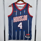 2022-23 Rockets CREEN #4 Royal blue City Edition Top Quality Hot Pressing NBA Jersey