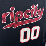 2023-24 Trail Blazers HENDERSON #00 Black City Edition Top Quality Hot Pressing NBA Jersey