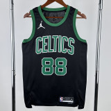 2022-23 Celtics QUETA #88 Black Top Quality Hot Pressing NBA Jersey (Trapeze Edition) 飞人版