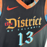 2023-24 Wizards POOLE #13 Black City Edition Top Quality Hot Pressing NBA Jersey