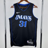 2023-24 Dallas Mavericks THOMPSON #31 Black City Edition Top Quality Hot Pressing NBA Jersey(V领)