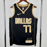 2023-24 Dallas Mavericks DONCIC #30 Black Glory Edition Top Quality Hot Pressing NBA Jersey 荣耀版