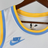 2022-23 Lakers TOSCANO #95 White Retro Top Quality Hot Pressing NBA Jersey