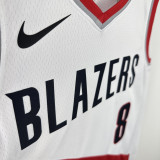 2022-23 Trail Blazers AVDIJA #8 White Top Quality Hot Pressing NBA Jersey