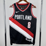 2022-23 Trail Blazers AVDIJA #8 Black Top Quality Hot Pressing NBA Jersey