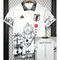 2024 Japan White Special Edition Fans Soccer Jersey (碳画鸣人)