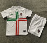 2012 Portugal Away Kids Retro Soccer Jersey