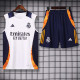 2024-25 RMA White Tank top and shorts suit