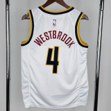 2022-23 Nuggets WESTBROOK #4 White Top Quality Hot Pressing NBA Jersey