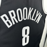 2022-23 NETS CUI #8 Black Top Quality Hot Pressing NBA Jersey