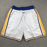 Warriors White City Edition Top Quality NBA Pocket Pants *勇士队