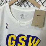 T112 Warriors GSW White High Quality Casual T-Shirt