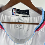 2023-24 HEAT White South Coast Top Quality NBA Pants