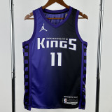 2023-24 Kings SABONIS #11 Purple Top Quality Hot Pressing NBA Jersey (Trapeze Edition)飞人版