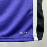 2024-25 KINGS SABONIS #11 Purple Retro Top Quality Hot Pressing NBA Jersey(V领）