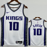 2022-23 Kings DEROZAN #10 White Top Quality Hot Pressing NBA Jersey