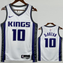 2022-23 Kings DEROZAN #10 White Top Quality Hot Pressing NBA Jersey