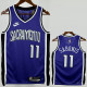 2024-25 KINGS SABONIS #11 Purple Retro Top Quality Hot Pressing NBA Jersey(V领）