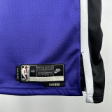 2024-25 KINGS SABONIS #11 Purple Retro Top Quality Hot Pressing NBA Jersey(V领）