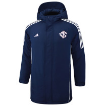 2024-25 Internacional Royal Blue Hooded Windbreaker Fabric Cotton Coat #G195棉衣