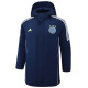 2024-25 Ajax Royal Blue Hooded Windbreaker Fabric Cotton Coat #G189棉衣
