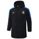 2024-25 RMA Black Hooded Windbreaker Fabric Cotton Coat #G212
