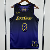 2024-25 LAKERS BRYANT #8 Royal blue City Edition Top Quality Hot Pressing NBA Jersey