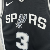 2022-23 SA Spurs PAUL #3 Black Top Quality Hot Pressing NBA Jersey