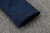 2024-25 Dortmund Royal Blue Hooded Windbreaker Fabric Cotton Coat #G252