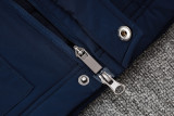 2024-25 Sao Paulo Royal Blue Hooded Windbreaker Fabric Cotton Coat #G259