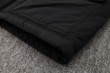 2024-25 Palmeiras Black Hooded Windbreaker Fabric Cotton Coat #G236