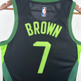 2024-25 CELTICS BROWN #7 Black City Edition Top Quality Hot Pressing NBA Jersey