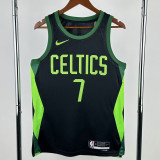 2024-25 CELTICS BROWN #7 Black City Edition Top Quality Hot Pressing NBA Jersey