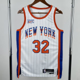 2024-25 KNICKS TOWNS #32 White City Edition Top Quality Hot Pressing NBA Jersey